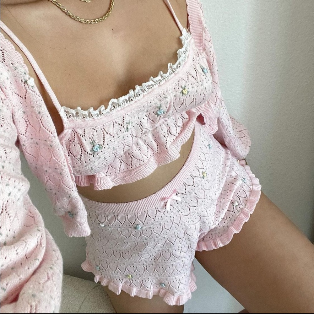 2 PIECE FLL Charleston Cardigan & Short set - Picture 2 of 16